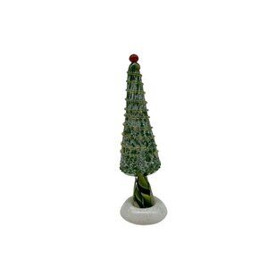 Micheal Amis Studio Glass Hand Blown Christmas Tree Collectible Christmas Decor